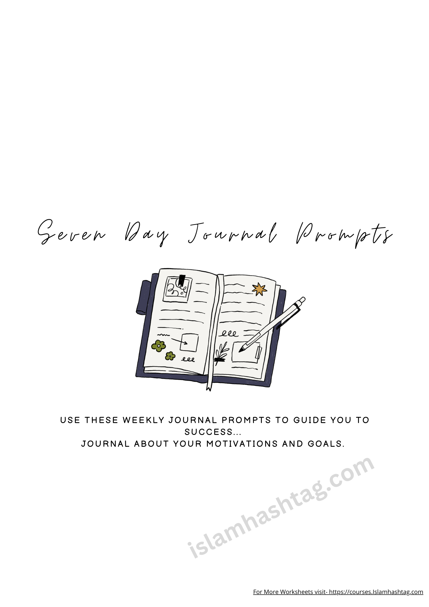 Islamic Journal Planner-Productivity and Achieving goals