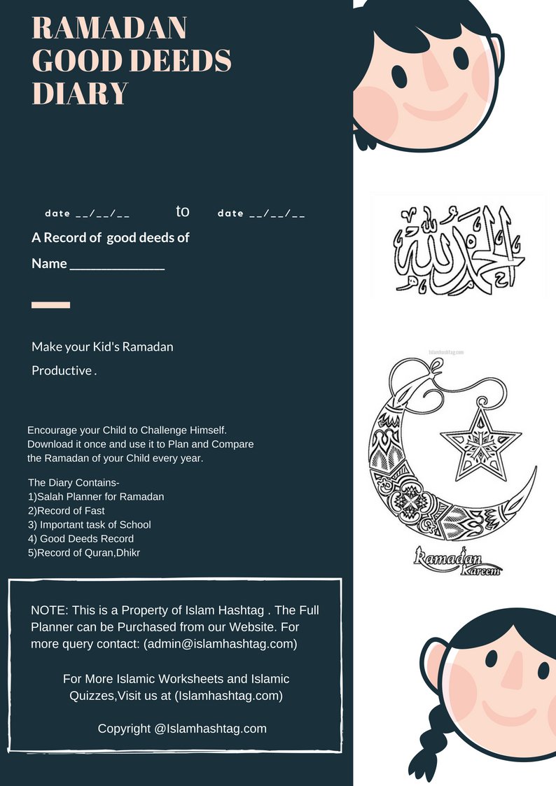 Ramadan Planner for Kids